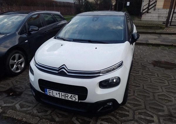 Citroen C3 cena 49900 przebieg: 59700, rok produkcji 2019 z Łódź małe 121